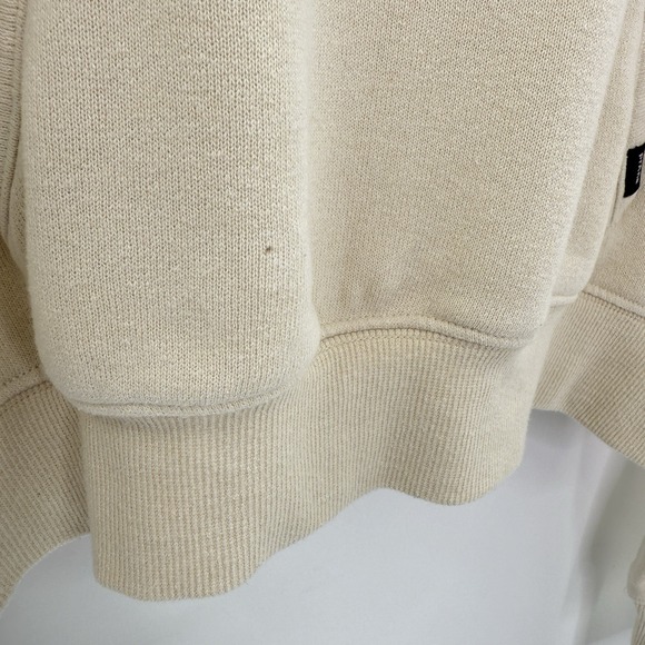 PrAna Cozy Up Canvas Heather Hemp Blend  Raglan Pullover Sweater L Sustainable - Picture 4 of 9